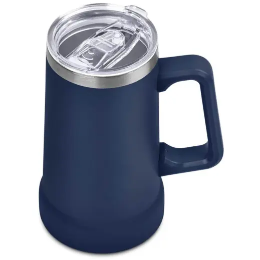 Urban Terrain Oribi Stainless Steel Vacuum Mug Navy Closed